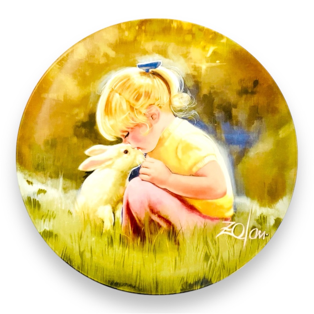 Wall art by Donald Zolan Tender Moments Collectors Plate Vintage Wall Decor